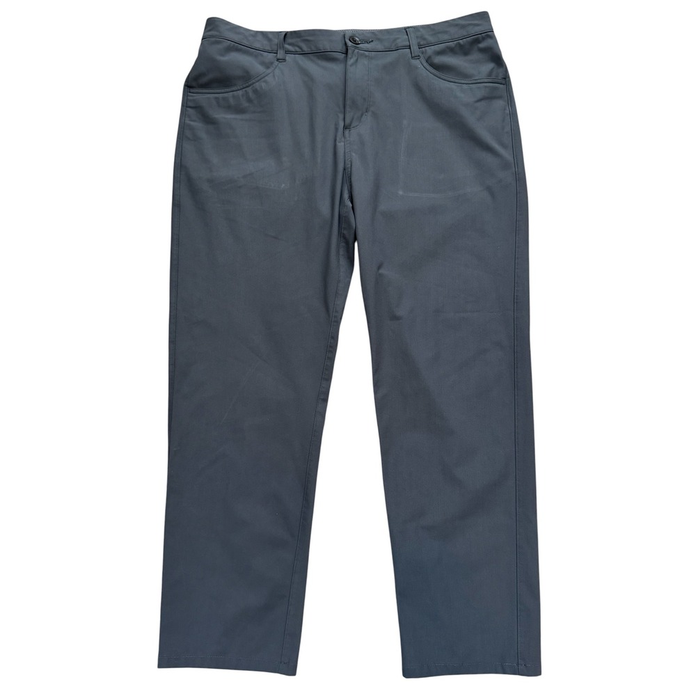 Vuori Meta Pant Mens 34 Charcoal Grey Technical Stretch 5-Pocket V430 Commuter